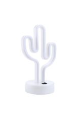 Kaktüs Dekoratif Neon Led Masa Ve Duvar Lambası Gece Lambası