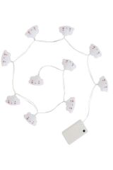 Beyaz Bulut Dekoratif Şerit Led Işık Zinciri Parti Süslemeleri