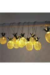 Metal Ananas Işık Zinciri Pilli Ananas Dolama Şerit Led Işık 10 Lu