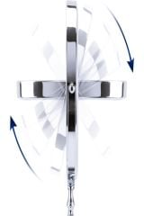 2 Adet Masa Üstü Mini Makyaj & Bakım Aynası 360° Dönebilen Çift Taraflı Büyüteçli Makyaj Aynası 15x8