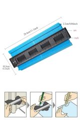 Şablon Şekil Tarağı Kontur Ölçüm Cetveli Büyük Boy Ahşap Fayans Şekillendirme Kalıbı 25 Cm