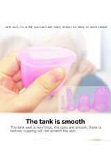 Pembe Silikonlu 5li Terapi Vakum Bardak Hacamat Masaj Kupası Anti Selülit Kas Gevşetici Seti