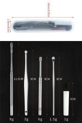 Kulak Bakım Temizleme Seti 6 Parça Paslanmaz Çelik