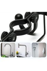 Paslanmaz Çelik Mutfak Banyo Musluğuna Sabitlenebilir Sabunluk