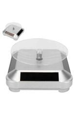 Solar Teşhir Standı Güneş Enerjili Takı Aksesuar Sergileme Döner Tabla