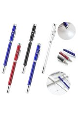 Lazer Işıklı Teleskopik Uzayabilen Sunum Yapma Kalemi Çubuğu Siyah