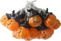 Siyah Şapkalı Bal Kabağı Led Işık Zinciri Halloween Cadılar Bayramı Kutlama Dekor Işıkları