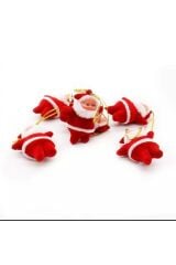 Noel Baba Çam Ağaç Süsü 12'li  Yılbaşı Dekor Ağaç Süsü