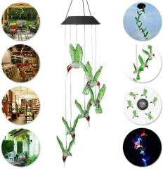 Solar 6lı Kuş Sarkıt Led Işık Renk Değiştiren Kuşlar Güneş Enerjili Bahçe Teras Dekor Süs Işıkları