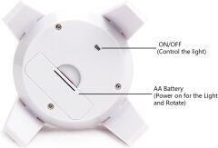 Dönen Vitrin Teşhir Sergi Standı Saat Takı Kolye Ürün Sunumu Dönen Işıklı Solar Stand