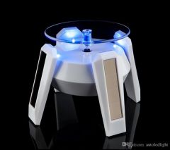 Dönen Vitrin Teşhir Sergi Standı Saat Takı Kolye Ürün Sunumu Dönen Işıklı Solar Stand