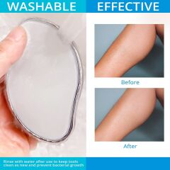 Epilasyon Taşı Ağda Aleti Tüy Silgisi İstenmeyen Tüy Alıcı Fiziksel Kristal Epilatör Gümüş