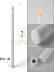 2 Adet Alev Efektli Parti Organizasyon Christmas Konsept Süsleme Dekorasyon Pilli Şamdan Mumu Işık