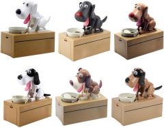 Hediyelik Köpek Kumbara Para Yiyen Yutan Köpek Kumbara Pilli Kumbara Renkli Hediyelik Kumbara