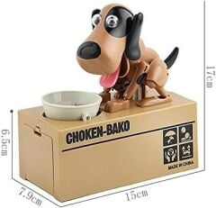 Hediyelik Köpek Kumbara Para Yiyen Yutan Köpek Kumbara Pilli Kumbara Renkli Hediyelik Kumbara