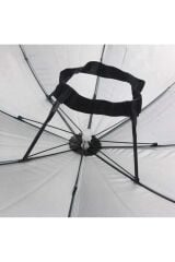 5 Adet Kafa Şemsiyesi Beyaz Lastikli Plaj Yazlık Güneşlik Şapka Şemsiye Beyaz 5 Adet Şemsiye