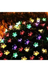 Solar Güneş Enerjili Çiçek Papatya Led 8 Mod Renkli Dekorasyon Bahçe Teras Aydınlatması
