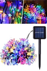 Solar Güneş Enerjili Çiçek Papatya Led 8 Mod Renkli Dekorasyon Bahçe Teras Aydınlatması