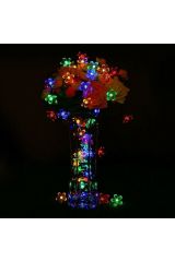 Solar Güneş Enerjili Çiçek Papatya Led 8 Mod Renkli Dekorasyon Bahçe Teras Aydınlatması