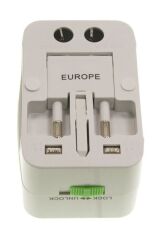 Fiş Piriz Çevirici 2 Adet Adaptör Avrupa Amarika Universal Çoklu Priz 2 Adet