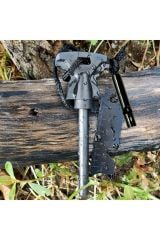 Kamp Çakmağı Magnezyum Çakmak Taşı Ateş Başlatıcı Kit Düdük Hediyeli