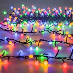 Çelenk Led Dış Ve İç Mekan Renkli 8 Fonksiyon 4 Metre 200 led  Fişli Garland Dekor Süsleme Işığı