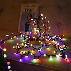 Çelenk Led Dış Ve İç Mekan Renkli 8 Fonksiyon 4 Metre 200 led  Fişli Garland Dekor Süsleme Işığı