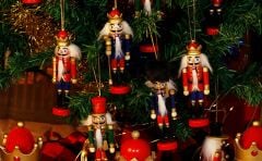 Renkli 6lı Kurşun Asker Fındıkkıran Tahta Adam Asker Retro Ahşap Adam Süs