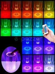 16 Renk 4 Mod Diamond Aydınlatma Masa Lambası Yuvarlak Abajur Dokunmatik & Kumandalı Usb Şarjlı