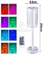 16 Renk 4 Mod Diamond Aydınlatma Masa Lambası Yuvarlak Abajur Dokunmatik & Kumandalı Usb Şarjlı