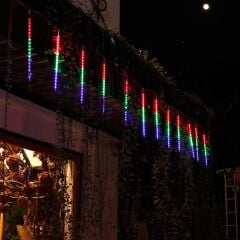 10lu Kayan Meteor Led Işık Renkli Bahçe Ev Dekor Süsleme Kayan Işıklar