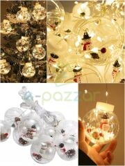 3 Mt Kardan Adam Figürlü Yılbaşı Organizasyon Konsept Süsleme 10 Top Perde Led 8 Mod Led 220v Fişli