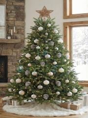 25 Cm Lüx Bakır Simli  Yılbaşı Ağacı Tepe Yıldızı Organizasyon Christmas Konsept Parti Dekor Süsleme