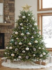 25 Cm Lüx Gold Simli  Yılbaşı Ağacı Tepe Yıldızı Organizasyon Christmas Konsept Parti Dekor Süsleme